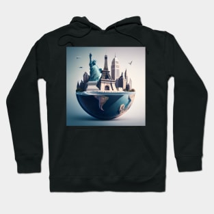 Famous Landmarks of the World Hoodie